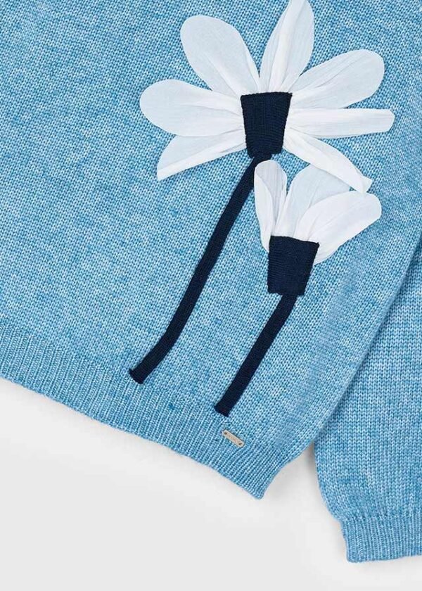 Girls flower appliqué jumper