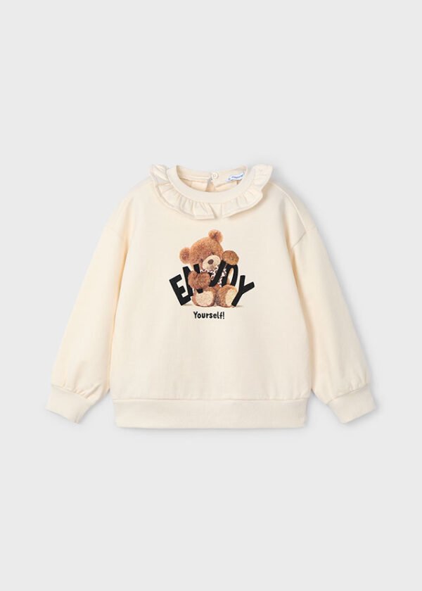 Girls print jumper