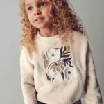 Girls flower jumper