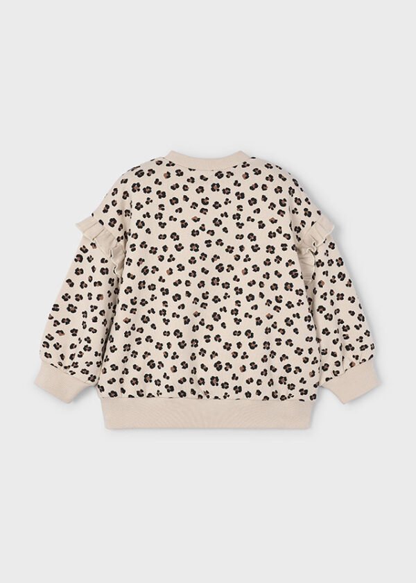 Girls ruffle sleeved jumper