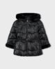Girls belted metallic coat