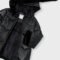 Girls belted metallic coat