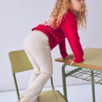 Girls printed flared leggings