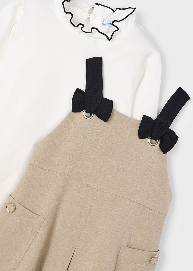 Girls pinafore and shirt