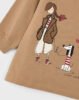 Girls fleece graphic dress