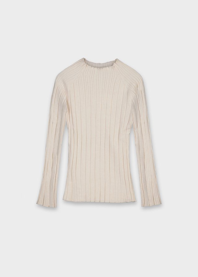 Girls semi sheer knitted jumper