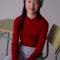 Girls knitted polo shirt