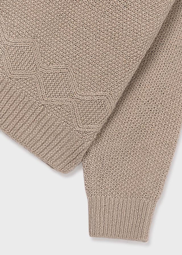 Girls metallic yarn jumper