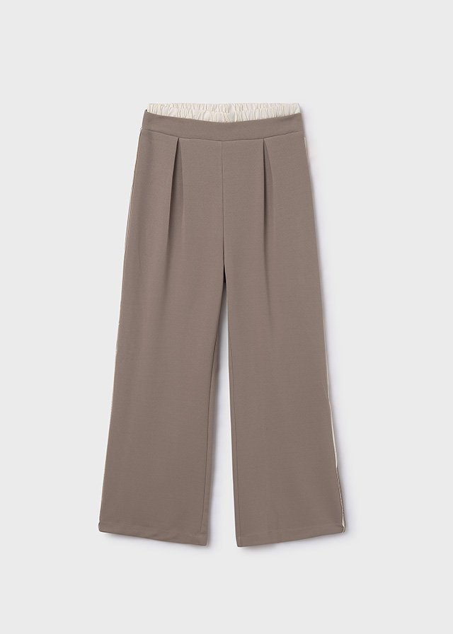 Girls double waisted trousers