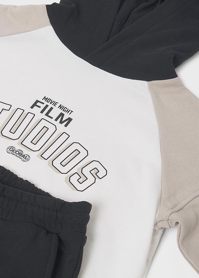 Unisex contrast tracksuit