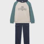 Unisex contrast tracksuit