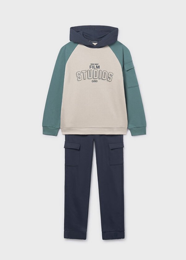 Unisex contrast tracksuit