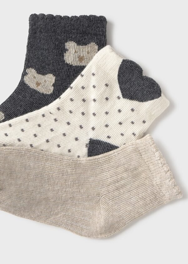 Back of 3 socks baby