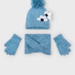 Girls 3 piece scarf set
