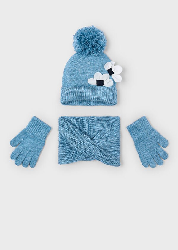 Girls 3 piece scarf set