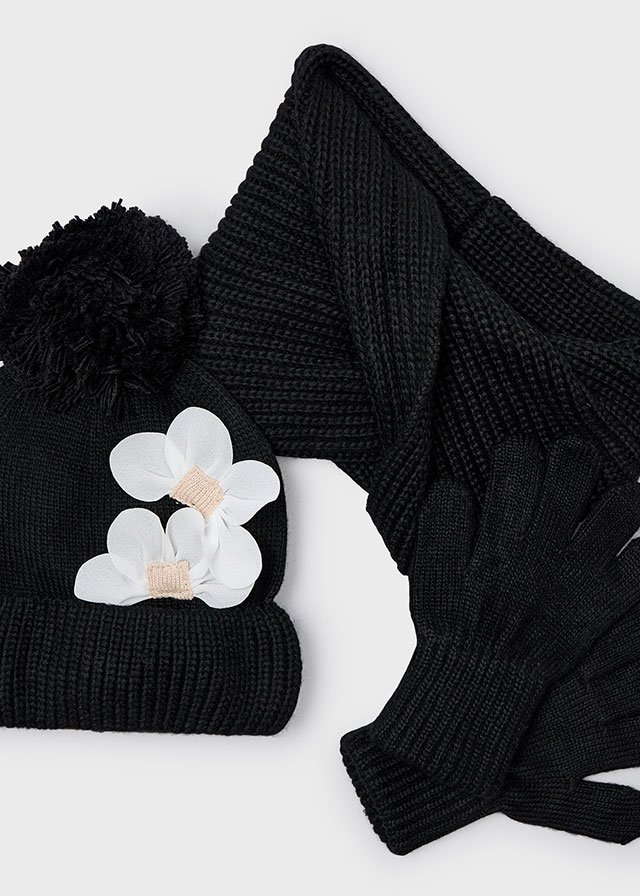 15-10071-088-L-5 Girls 3 piece scarf set