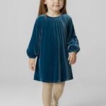 Girls velvet dress