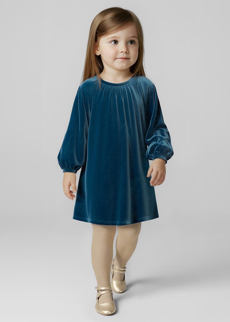 Girls velvet dress