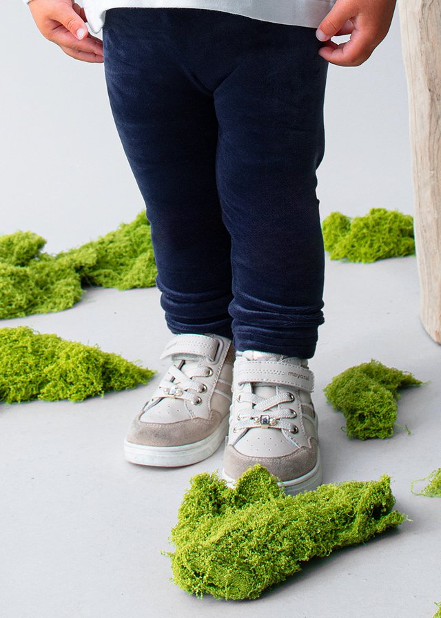 Velvet leggings baby girl