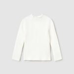 Baby knitted jumper with mid high neck