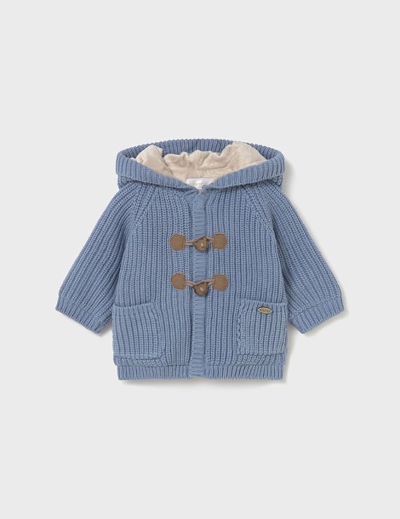 Newborn lined knitted cardigan