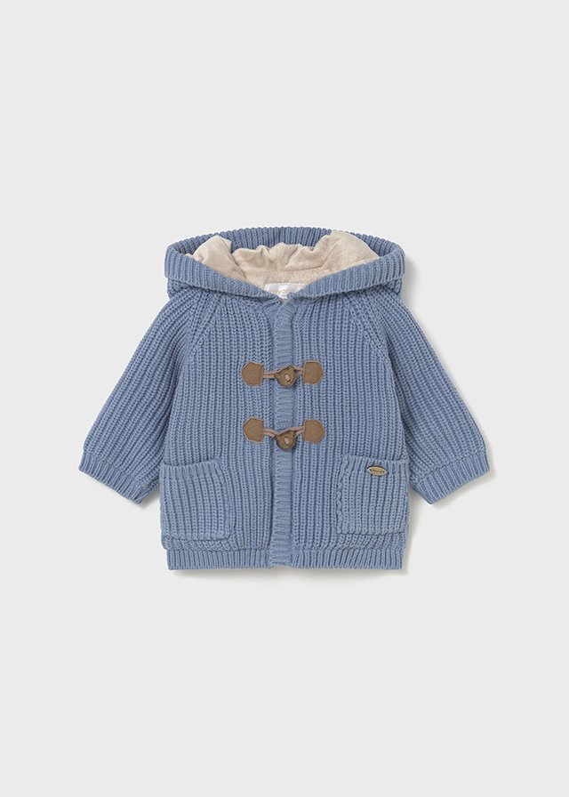 Newborn lined knitted cardigan