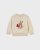 Baby animal motif jumper