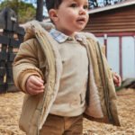 Baby fur lined coat