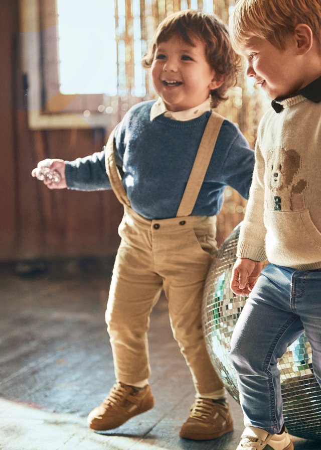Baby trousers with braces