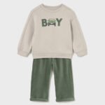 Baby jumper and trouser set