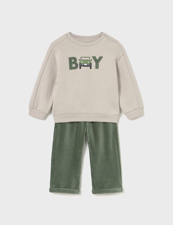 Baby jumper and trouser set