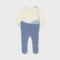 Newborn knitted jumper and footed trouser set