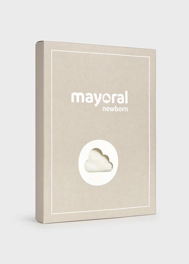 Newborn knitted jumper and footed trouser set