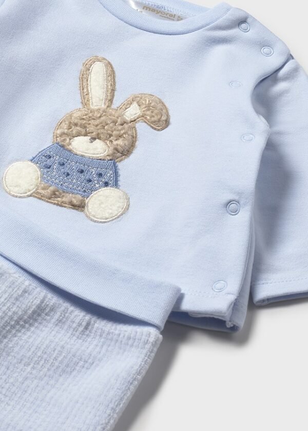 Newborn jumper and footed trouser set