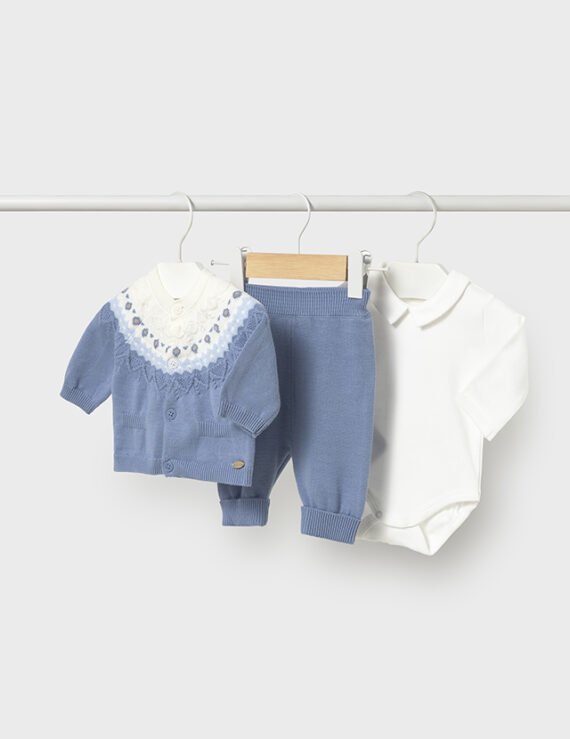 Newborn 3 piece trouser set
