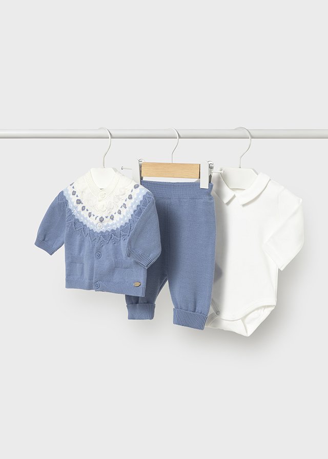 Newborn 3 piece trouser set