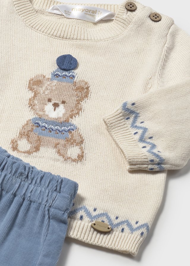 Newborn jumper and trouser set