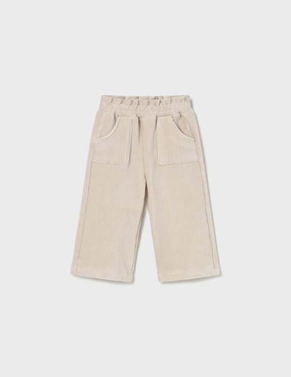 Baby corduroy knitted trousers