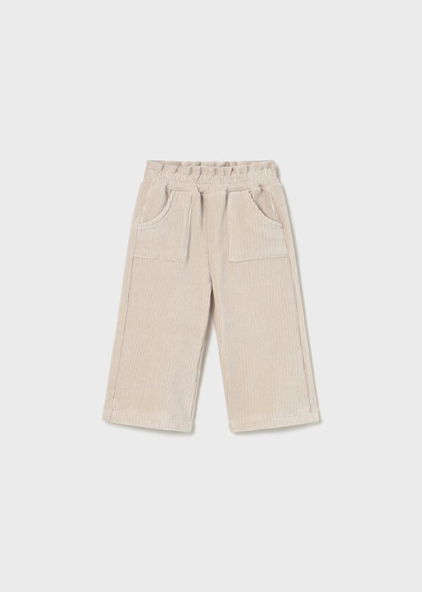 Baby corduroy knitted trousers