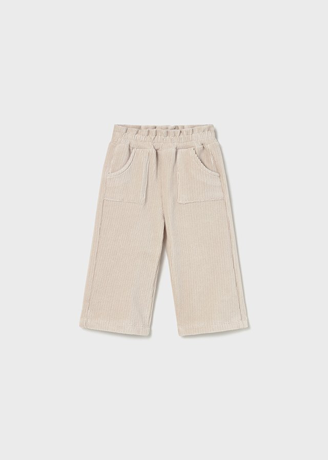 Baby corduroy knitted trousers