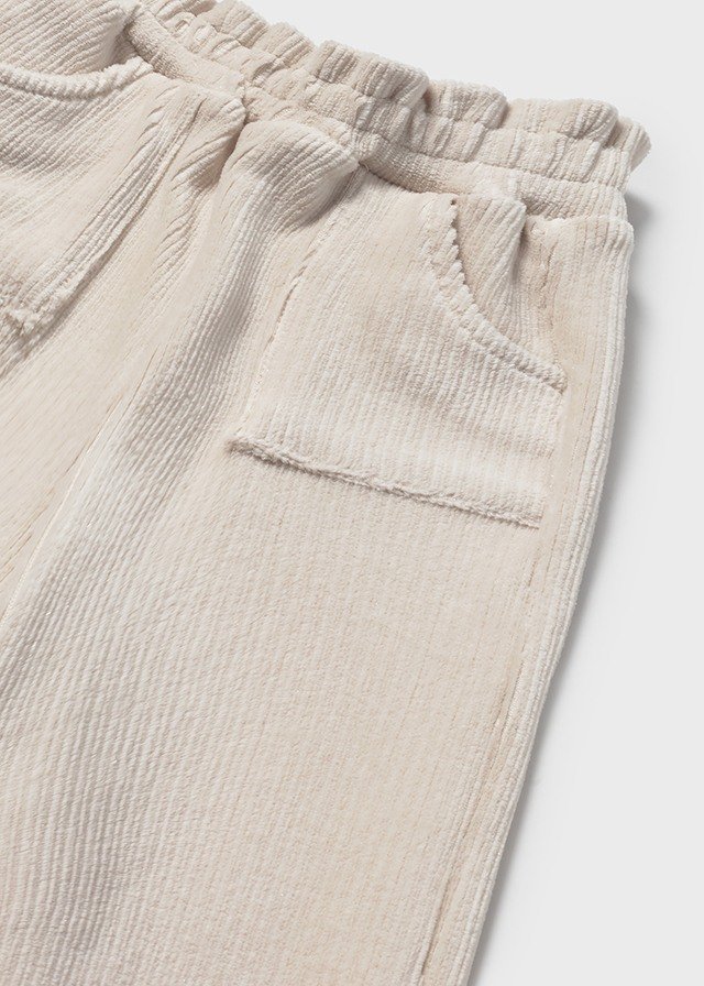 Baby corduroy knitted trousers