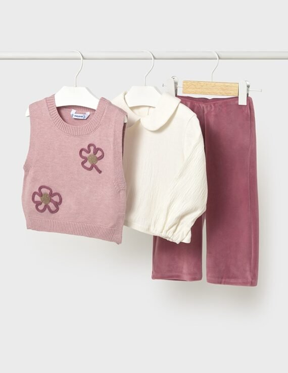 Baby 3 piece sweater vest set