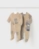 Newborn set of 2 rompers with feet