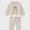 Baby bear motif tracksuit set
