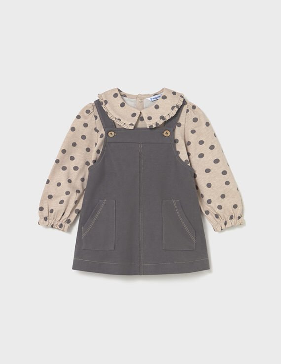 Baby dungaree and t-shirt set