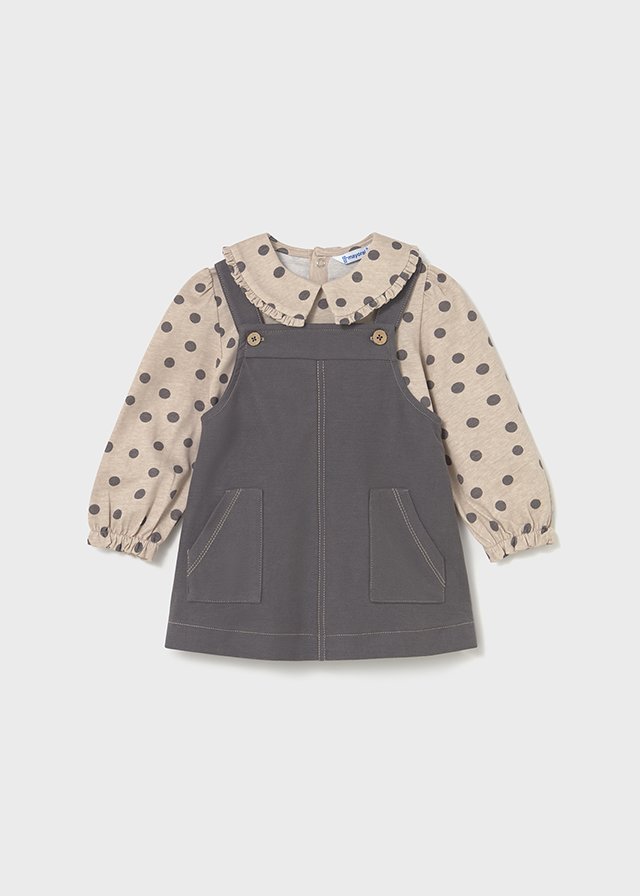 Baby dungaree and t-shirt set