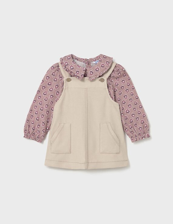 Baby dungaree and t-shirt set