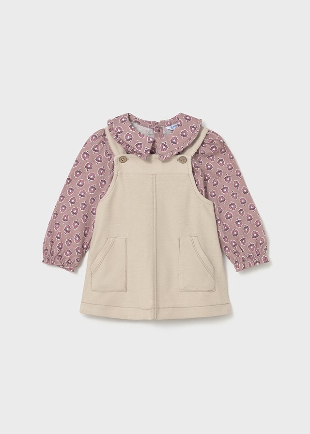 Baby dungaree and t-shirt set