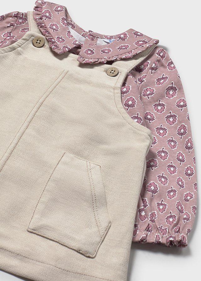 Baby dungaree and t-shirt set