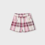 Girls check shorts